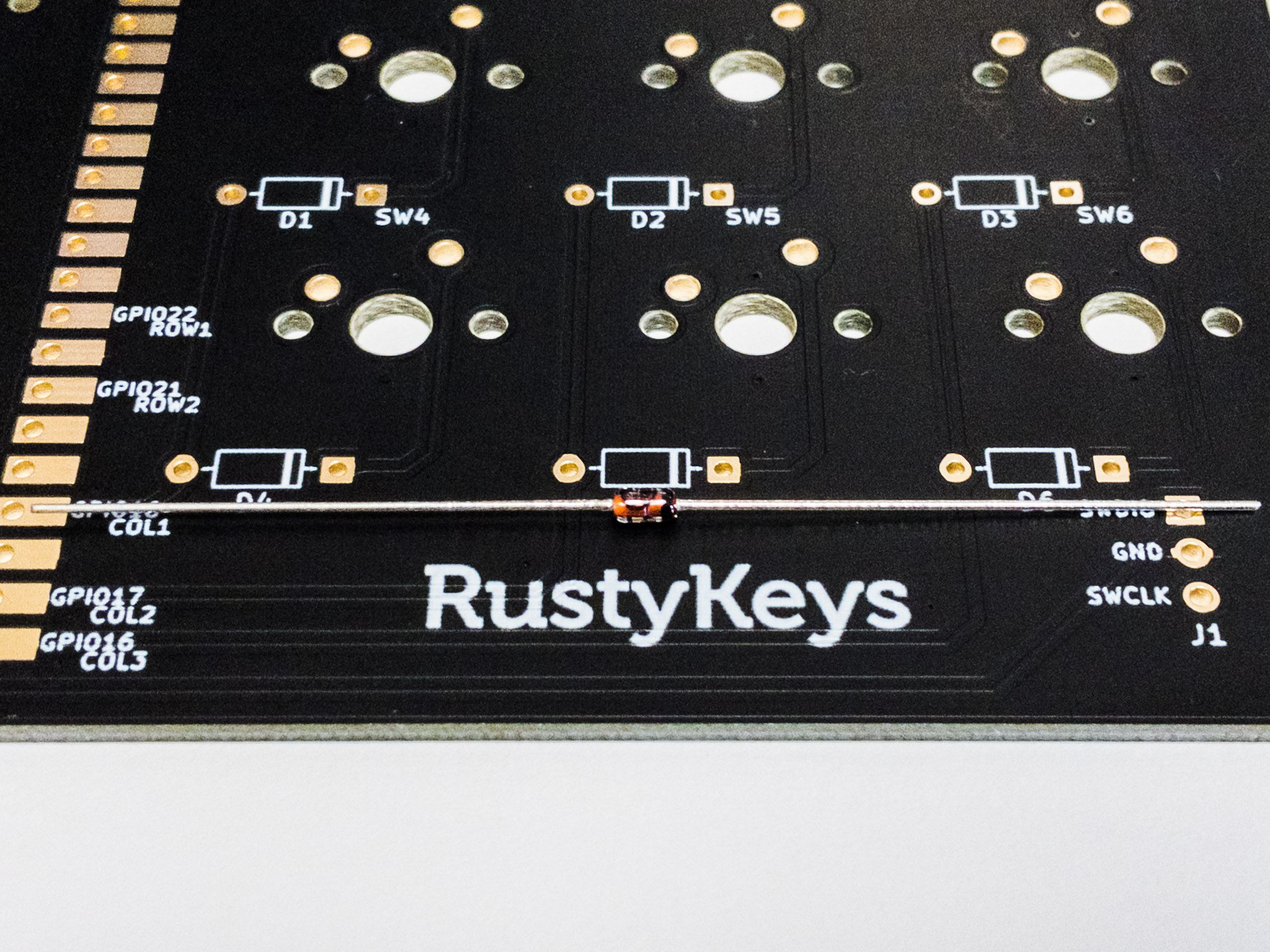 ダイオードの向きを示す目印