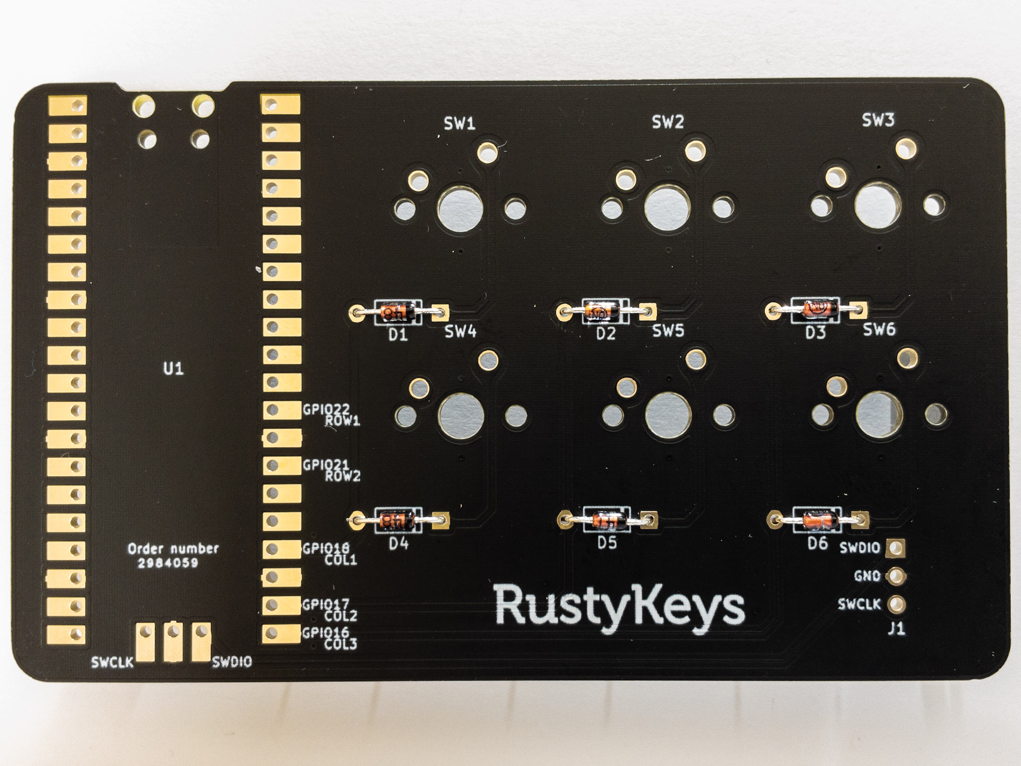 ダイオード取り付け後(表面)